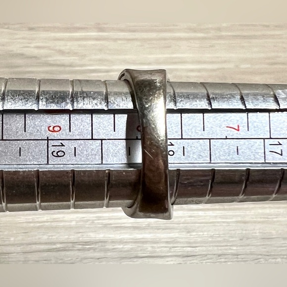 Designer Pranda CNA Sterling Silver & Gold Modernist Ribbon Ring, Size 8, 7.5G - Picture 10 of 10